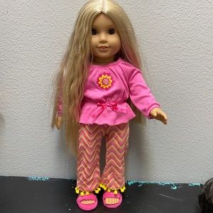 American Girl Doll Julie’s Zigzag Pajamas